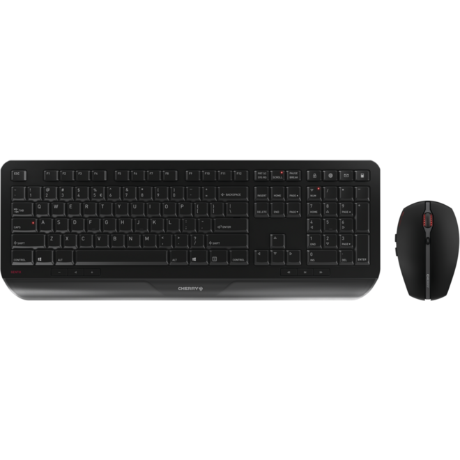 Cherry Gentix set Qwerty toetsenbord en muis / Draadloos